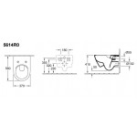 Унитаз подвесной Villeroy&Boch Avento 5656RS01